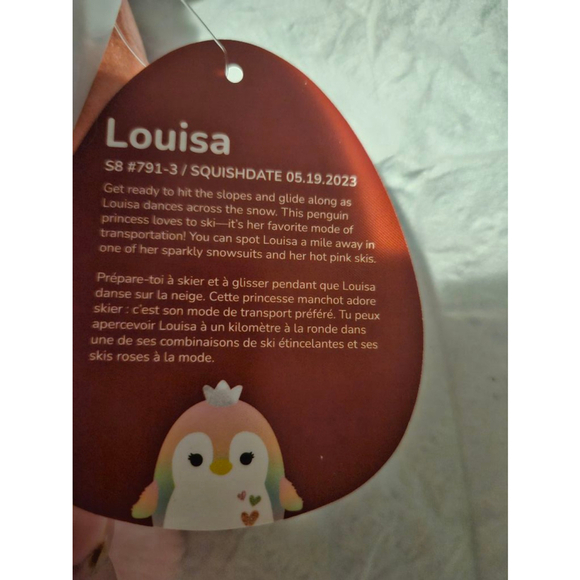 Squishmallows Plush Toy, Rainbow, 8 inches Louisa (New) - Picture 3 of 12